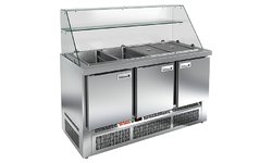 Стол для салатов HICOLD SLE3-111GN высокое стекло