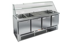 Стол для салатов HICOLD SLE3-1111GN высокое стекло