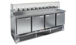 Стол для пиццы HICOLD PZE1-1111/GN стекло