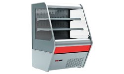 Горка холодильная Carboma F 13-07 VM 1,3-2 (1260/700 ВХСп-1,3) (стеклопакет) 9006