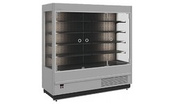 Горка холодильная Carboma FC20-07 VM 1,9-1 Light 9006-9005 (фронт X0, распашные двери)