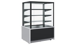 Витрина тепловая Carboma KC70 SH 0,9-1 Light Техно (9006-9005, черная)