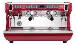 Кофемашина Nuova Simonelli Appia Life XT 2Gr V красная, высокие группы, автомат