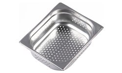 Гастроемкость Luxstahl P812-4 GN 1/2-100 (327х265х100) перф., нерж.