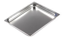 Гастроемкость Luxstahl 821-2 GN 2/1-65 (654х530х65) нерж.