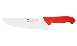 Нож для мяса ICEL Safe 28400.3191000.290 с широким и толстым лезвием, 290 мм, красный