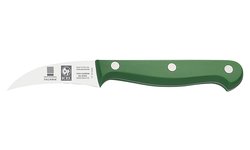 Нож для чистки овощей ICEL Technic 27500.8601000.060 изогнутый, 60 мм, зеленый