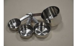 Емкость мерная набор  0,06 / 0,08 / 0,125 / 0,250 л нерж.сталь