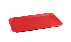 Поднос большой  гастро размер GN 1/1 52,5x32,5 см красный